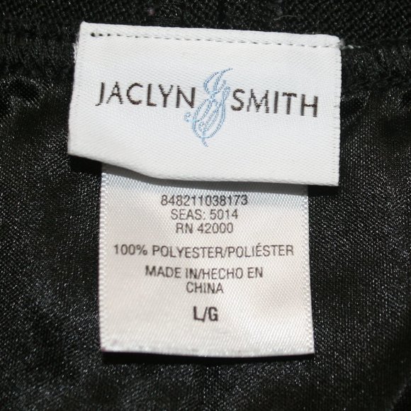 JACLYN SMITH Skirt Sheer Floral Animal Print Pleated Midaxi Black Colorful Large - Picture 5 of 11